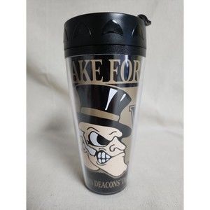 Wake Forest University THERMOSERV TRAVEL TUMBLER MUG CUP LIDDED DOUBLE WALL